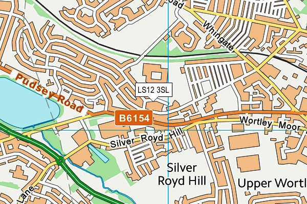 LS12 3SL map - OS VectorMap District (Ordnance Survey) LS12 3SL map - OS VectorMap District (Ordnance Survey)