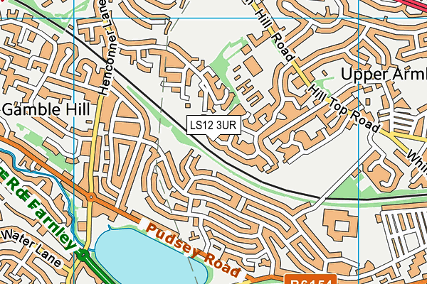 LS12 3UR map - OS VectorMap District (Ordnance Survey) LS12 3UR map - OS VectorMap District (Ordnance Survey)