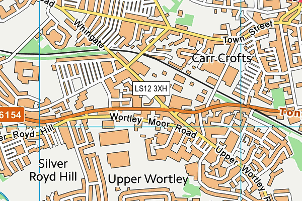 LS12 3XH map - OS VectorMap District (Ordnance Survey) LS12 3XH map - OS VectorMap District (Ordnance Survey)