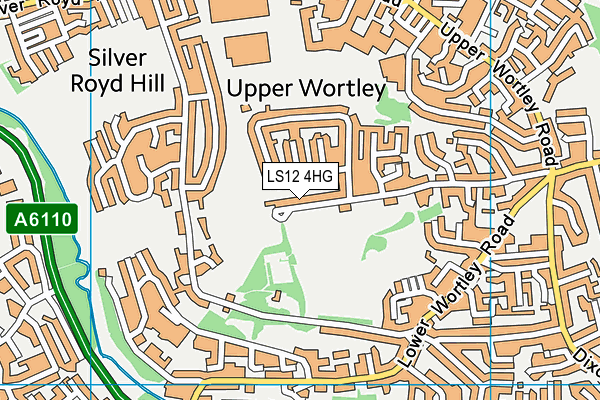 LS12 4HG map - OS VectorMap District (Ordnance Survey) LS12 4HG map - OS VectorMap District (Ordnance Survey)