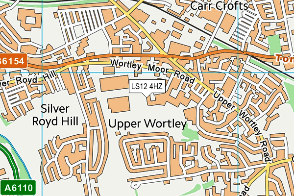 LS12 4HZ map - OS VectorMap District (Ordnance Survey) LS12 4HZ map - OS VectorMap District (Ordnance Survey)