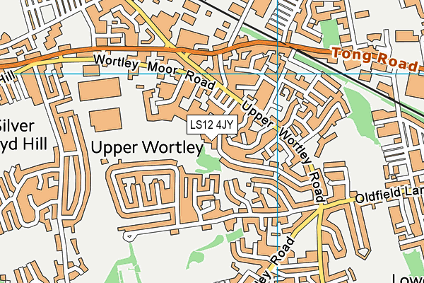 LS12 4JY map - OS VectorMap District (Ordnance Survey) LS12 4JY map - OS VectorMap District (Ordnance Survey)