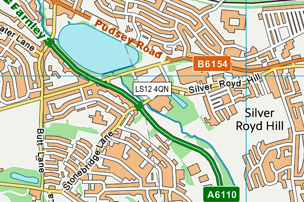LS12 4QN map - OS VectorMap District (Ordnance Survey)