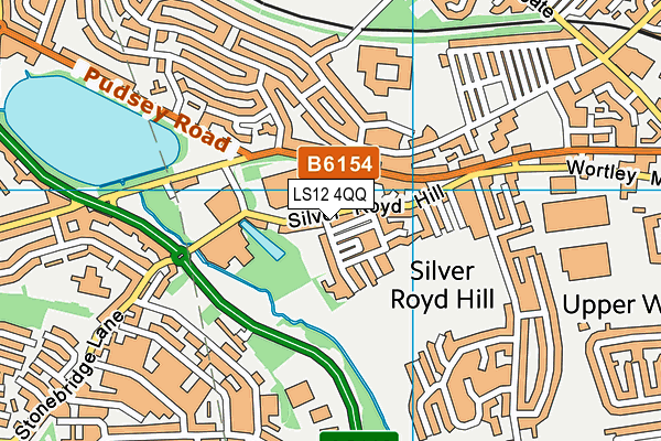 LS12 4QQ map - OS VectorMap District (Ordnance Survey) LS12 4QQ map - OS VectorMap District (Ordnance Survey)