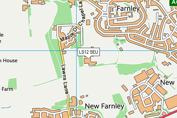LS12 5EU map - OS VectorMap District (Ordnance Survey) LS12 5EU map - OS VectorMap District (Ordnance Survey)