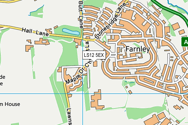 LS12 5EX map - OS VectorMap District (Ordnance Survey) LS12 5EX map - OS VectorMap District (Ordnance Survey)