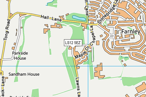 LS12 5EZ map - OS VectorMap District (Ordnance Survey) LS12 5EZ map - OS VectorMap District (Ordnance Survey)