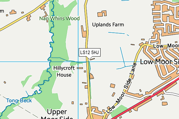 LS12 5HJ map - OS VectorMap District (Ordnance Survey) LS12 5HJ map - OS VectorMap District (Ordnance Survey)