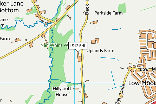 LS12 5HL map - OS VectorMap District (Ordnance Survey) LS12 5HL map - OS VectorMap District (Ordnance Survey)