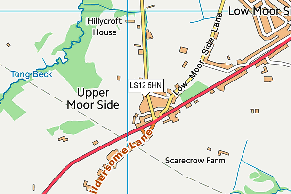 LS12 5HN map - OS VectorMap District (Ordnance Survey) LS12 5HN map - OS VectorMap District (Ordnance Survey)
