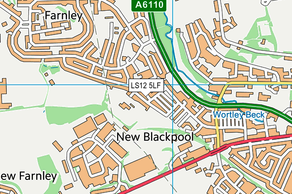 LS12 5LF map - OS VectorMap District (Ordnance Survey) LS12 5LF map - OS VectorMap District (Ordnance Survey)