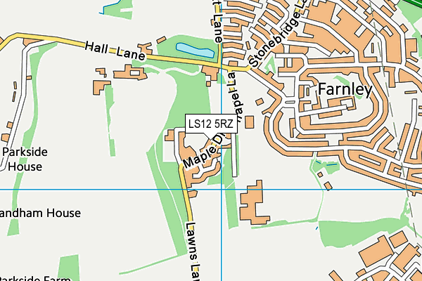 LS12 5RZ map - OS VectorMap District (Ordnance Survey) LS12 5RZ map - OS VectorMap District (Ordnance Survey)