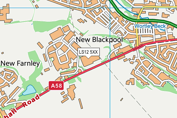 LS12 5XX map - OS VectorMap District (Ordnance Survey) LS12 5XX map - OS VectorMap District (Ordnance Survey)