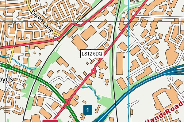 LS12 6DQ map - OS VectorMap District (Ordnance Survey) LS12 6DQ map - OS VectorMap District (Ordnance Survey)
