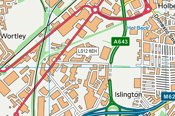 LS12 6EH map - OS VectorMap District (Ordnance Survey) LS12 6EH map - OS VectorMap District (Ordnance Survey)