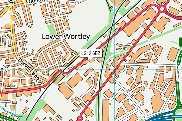 LS12 6EZ map - OS VectorMap District (Ordnance Survey) LS12 6EZ map - OS VectorMap District (Ordnance Survey)