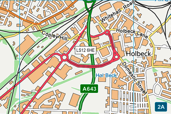 LS12 6HE map - OS VectorMap District (Ordnance Survey) LS12 6HE map - OS VectorMap District (Ordnance Survey)