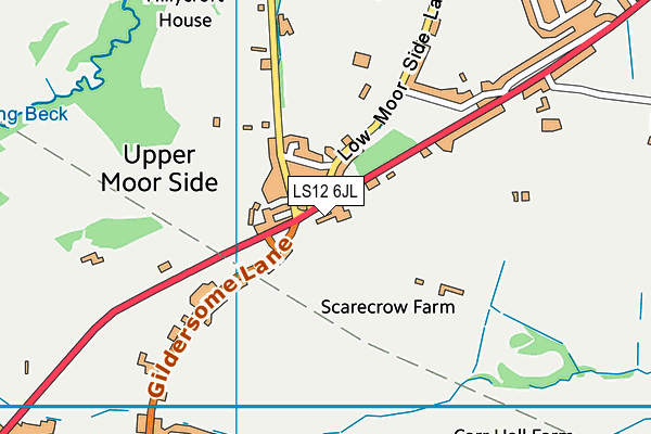 LS12 6JL map - OS VectorMap District (Ordnance Survey)