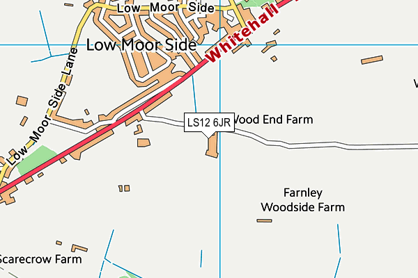 LS12 6JR map - OS VectorMap District (Ordnance Survey) LS12 6JR map - OS VectorMap District (Ordnance Survey)