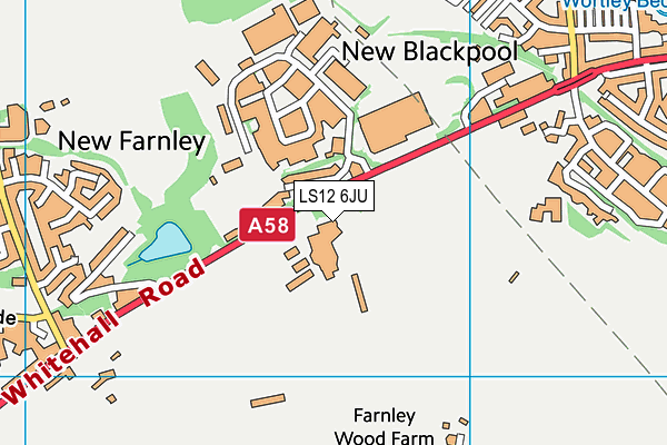 LS12 6JU map - OS VectorMap District (Ordnance Survey) LS12 6JU map - OS VectorMap District (Ordnance Survey)