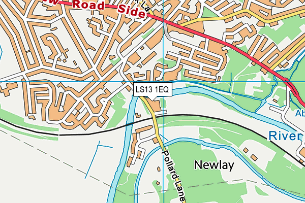 LS13 1EQ map - OS VectorMap District (Ordnance Survey) LS13 1EQ map - OS VectorMap District (Ordnance Survey)