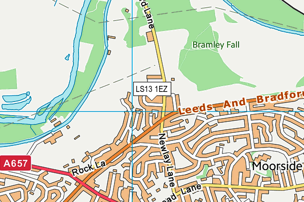 LS13 1EZ map - OS VectorMap District (Ordnance Survey) LS13 1EZ map - OS VectorMap District (Ordnance Survey)