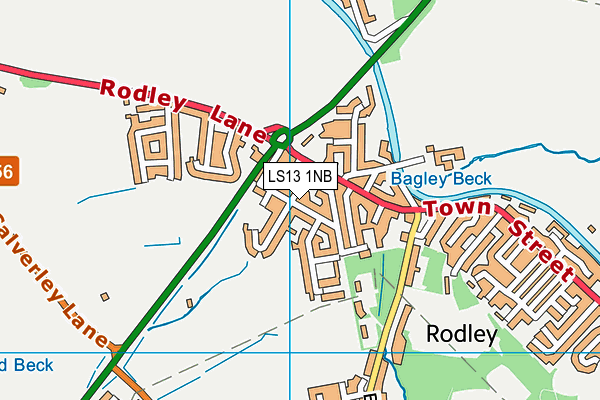 LS13 1NB map - OS VectorMap District (Ordnance Survey) LS13 1NB map - OS VectorMap District (Ordnance Survey)