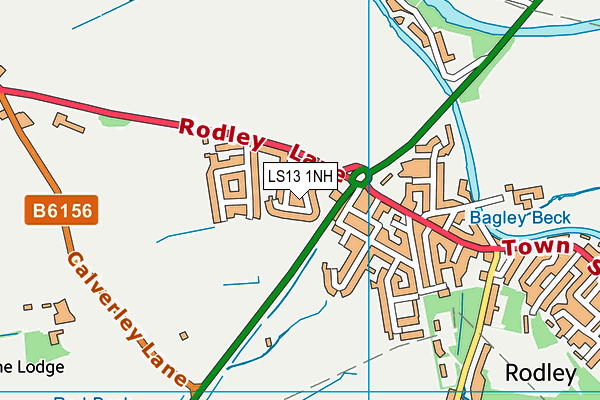 LS13 1NH map - OS VectorMap District (Ordnance Survey) LS13 1NH map - OS VectorMap District (Ordnance Survey)