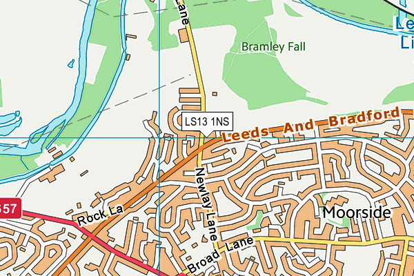 LS13 1NS map - OS VectorMap District (Ordnance Survey) LS13 1NS map - OS VectorMap District (Ordnance Survey)