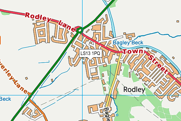 LS13 1PQ map - OS VectorMap District (Ordnance Survey) LS13 1PQ map - OS VectorMap District (Ordnance Survey)