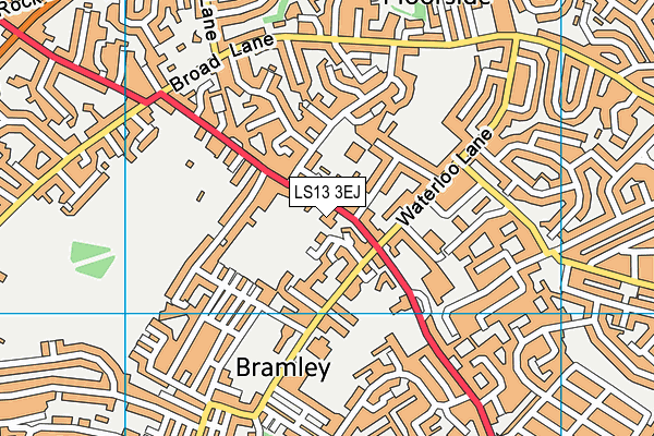 LS13 3EJ map - OS VectorMap District (Ordnance Survey) LS13 3EJ map - OS VectorMap District (Ordnance Survey)