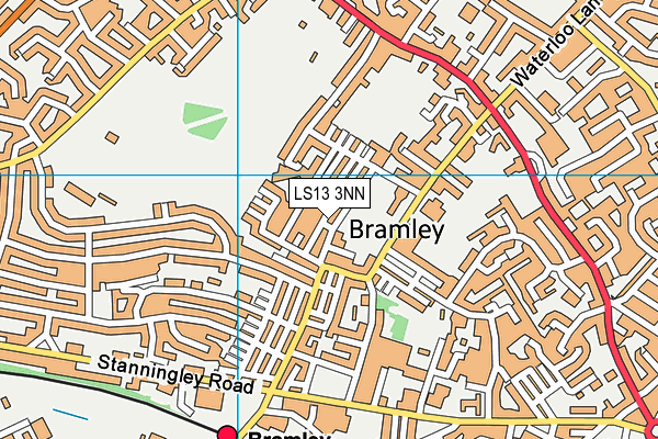 LS13 3NN map - OS VectorMap District (Ordnance Survey) LS13 3NN map - OS VectorMap District (Ordnance Survey)