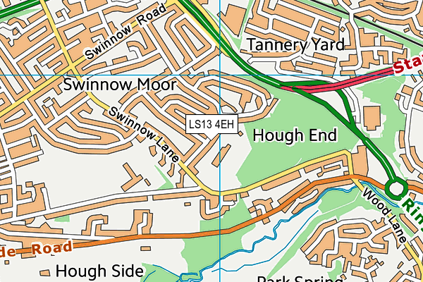 LS13 4EH map - OS VectorMap District (Ordnance Survey) LS13 4EH map - OS VectorMap District (Ordnance Survey)