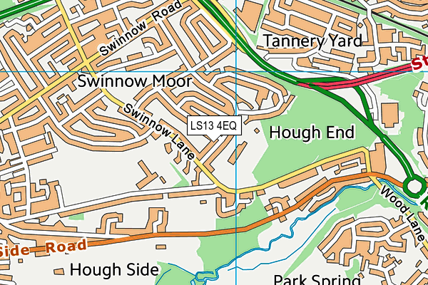 LS13 4EQ map - OS VectorMap District (Ordnance Survey) LS13 4EQ map - OS VectorMap District (Ordnance Survey)