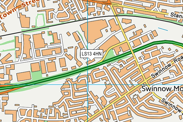 LS13 4HN map - OS VectorMap District (Ordnance Survey) LS13 4HN map - OS VectorMap District (Ordnance Survey)