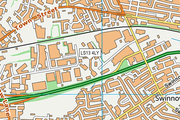 LS13 4LY map - OS VectorMap District (Ordnance Survey) LS13 4LY map - OS VectorMap District (Ordnance Survey)