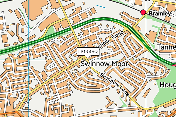 LS13 4RQ map - OS VectorMap District (Ordnance Survey) LS13 4RQ map - OS VectorMap District (Ordnance Survey)