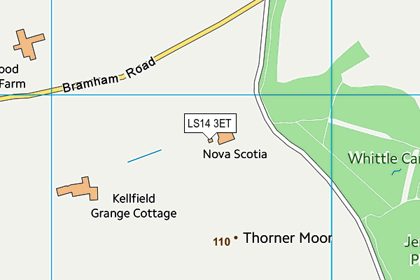 LS14 3ET map - OS VectorMap District (Ordnance Survey) LS14 3ET map - OS VectorMap District (Ordnance Survey)