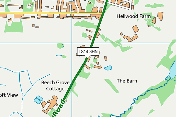 LS14 3HN map - OS VectorMap District (Ordnance Survey) LS14 3HN map - OS VectorMap District (Ordnance Survey)