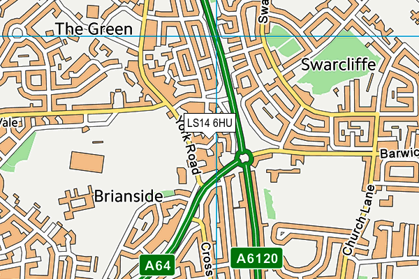 LS14 6HU map - OS VectorMap District (Ordnance Survey) LS14 6HU map - OS VectorMap District (Ordnance Survey)