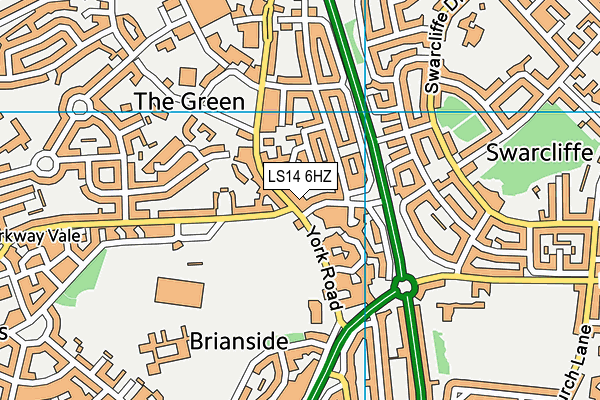 LS14 6HZ map - OS VectorMap District (Ordnance Survey) LS14 6HZ map - OS VectorMap District (Ordnance Survey)
