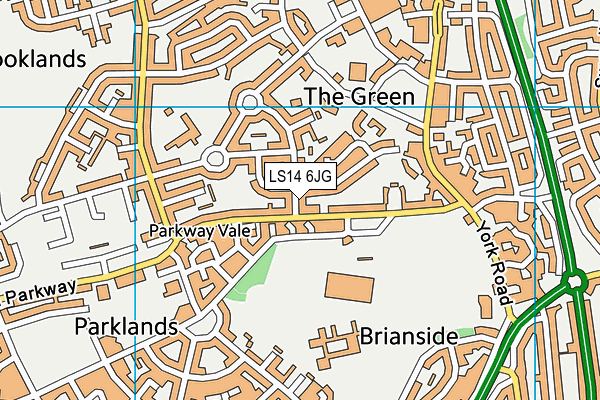 LS14 6JG map - OS VectorMap District (Ordnance Survey) LS14 6JG map - OS VectorMap District (Ordnance Survey)