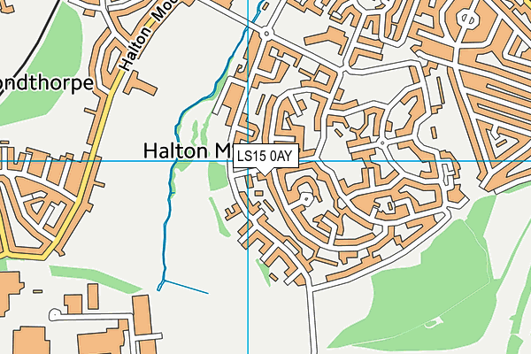 LS15 0AY map - OS VectorMap District (Ordnance Survey) LS15 0AY map - OS VectorMap District (Ordnance Survey)