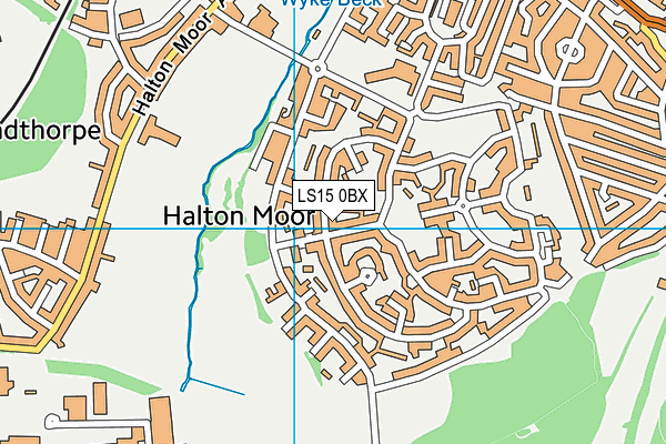 LS15 0BX map - OS VectorMap District (Ordnance Survey) LS15 0BX map - OS VectorMap District (Ordnance Survey)