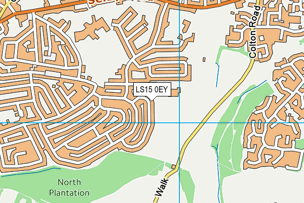 LS15 0EY map - OS VectorMap District (Ordnance Survey) LS15 0EY map - OS VectorMap District (Ordnance Survey)
