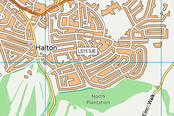 LS15 0JE map - OS VectorMap District (Ordnance Survey) LS15 0JE map - OS VectorMap District (Ordnance Survey)