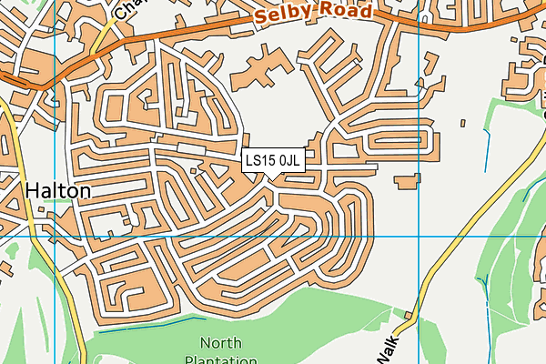 LS15 0JL map - OS VectorMap District (Ordnance Survey) LS15 0JL map - OS VectorMap District (Ordnance Survey)