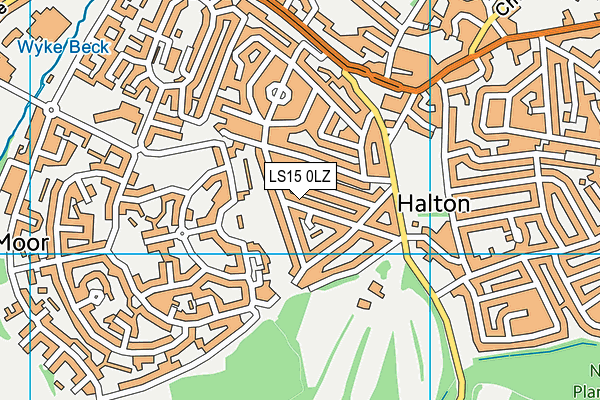 LS15 0LZ map - OS VectorMap District (Ordnance Survey) LS15 0LZ map - OS VectorMap District (Ordnance Survey)