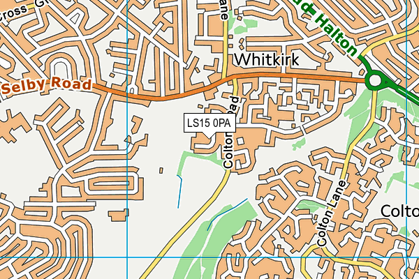 LS15 0PA map - OS VectorMap District (Ordnance Survey) LS15 0PA map - OS VectorMap District (Ordnance Survey)