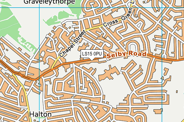 LS15 0PU map - OS VectorMap District (Ordnance Survey) LS15 0PU map - OS VectorMap District (Ordnance Survey)